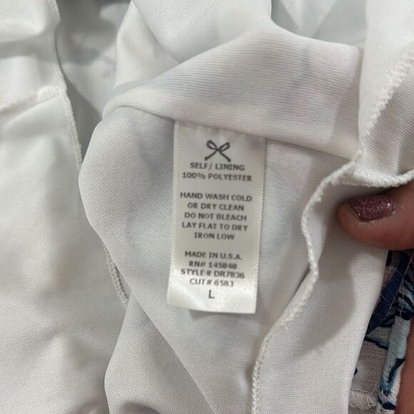 EVERLY Floral Off-Shoulder Dress Size L - Picture 8 of 9